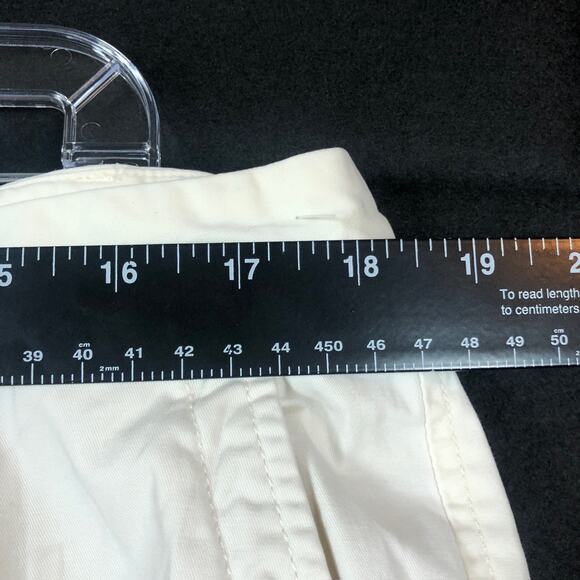 Talbots Womens Pants Cream Brown Elephant Print Petite Relaxed Chino 16P - Picture 6 of 11